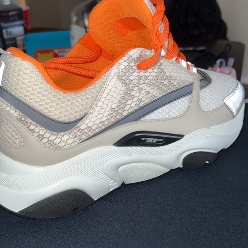 Dior B22 orange snake skin
